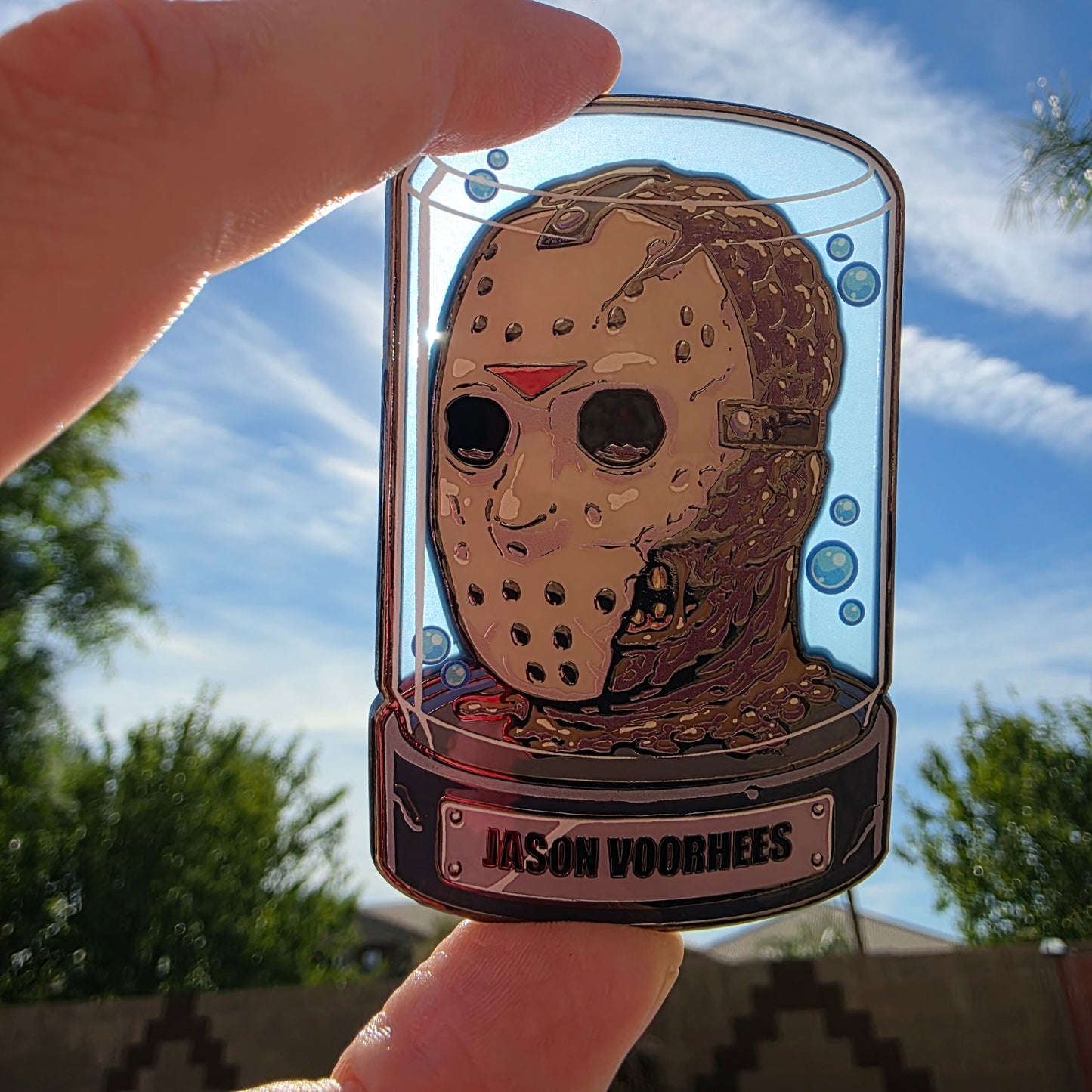 ENAMEL PIN: HORROR HEADS JASON