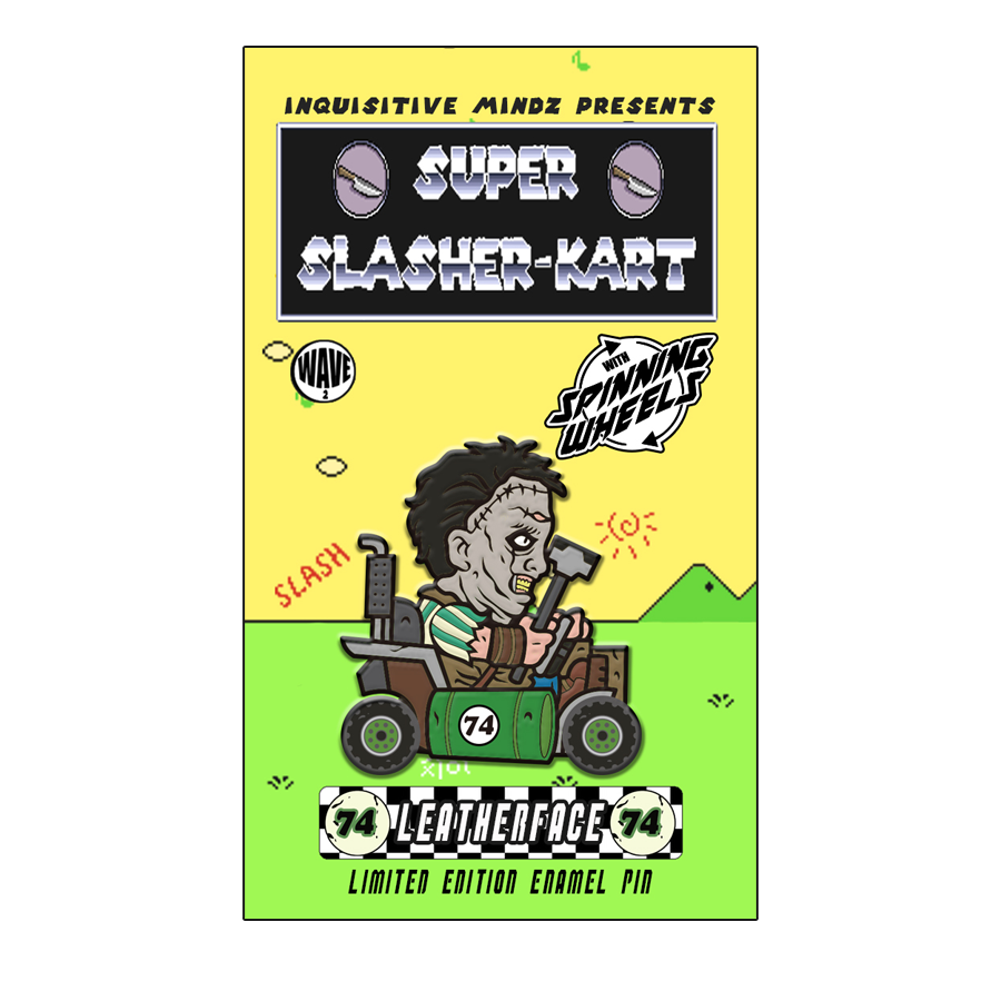 SUPER SLASHER-KART WAVE2: O.G. PIN LEATHERFACE (SINGLE PIN)