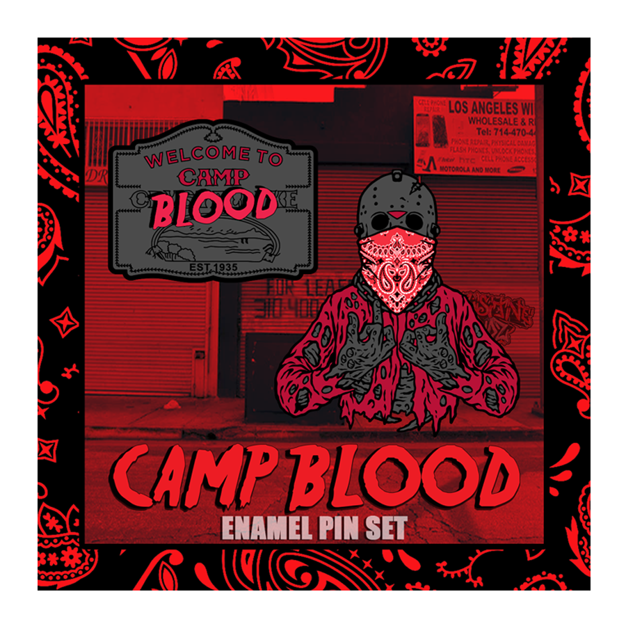 ENAMEL PIN: CAMP BLOOD PIN SET