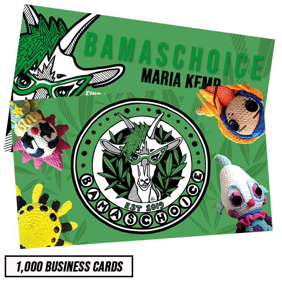 1K CUSTOM BUSINESS CARDS - 2" x 3.5"