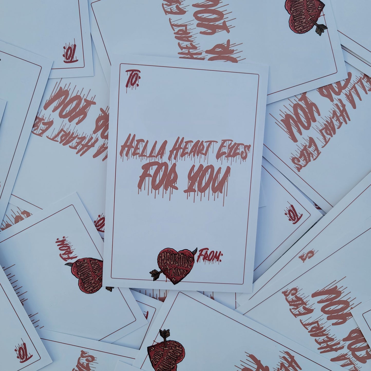 GREETING CARD 10PK (HELLA HEART EYES)