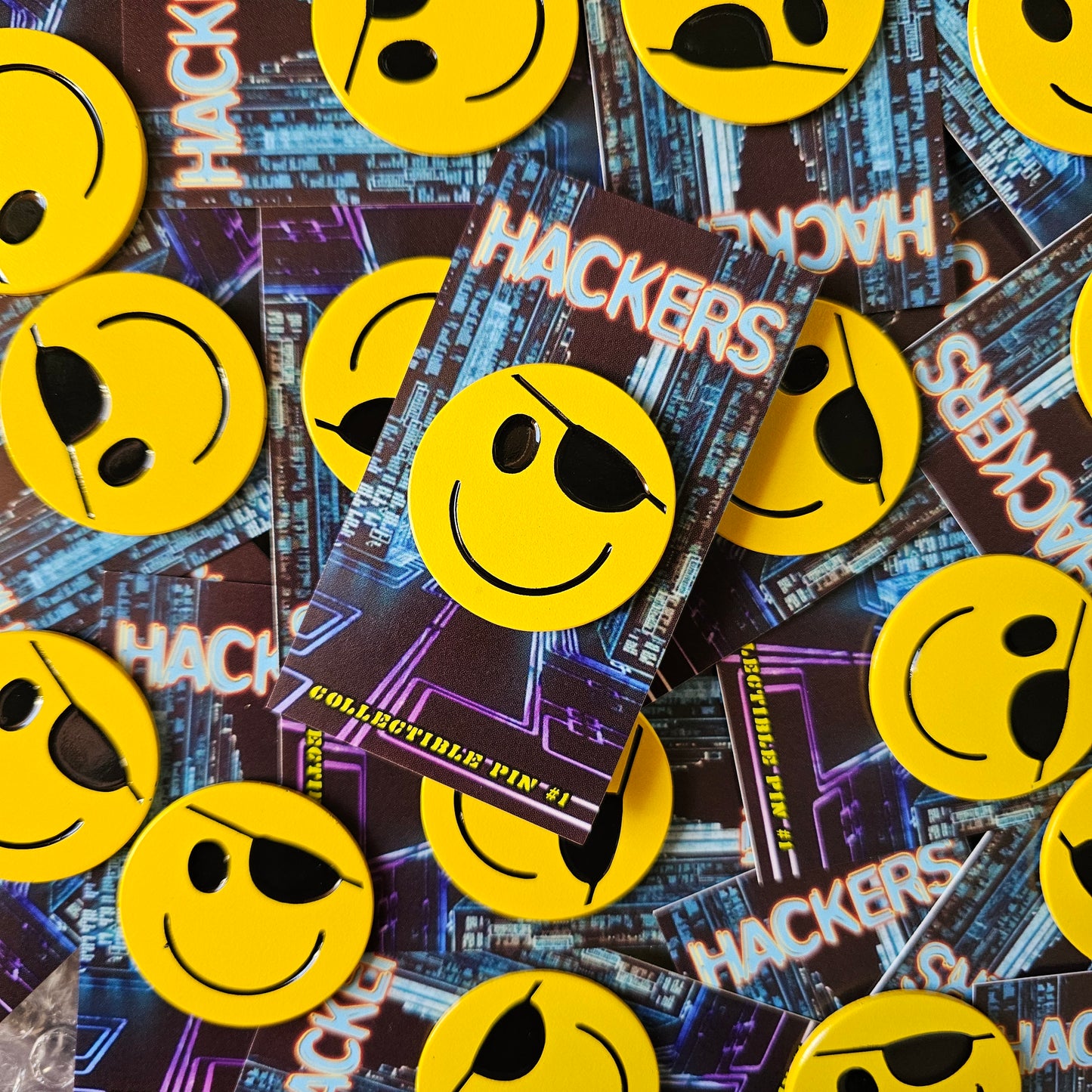 ENAMEL PIN: HACK THE PLANET (HACKERS PIN#1)