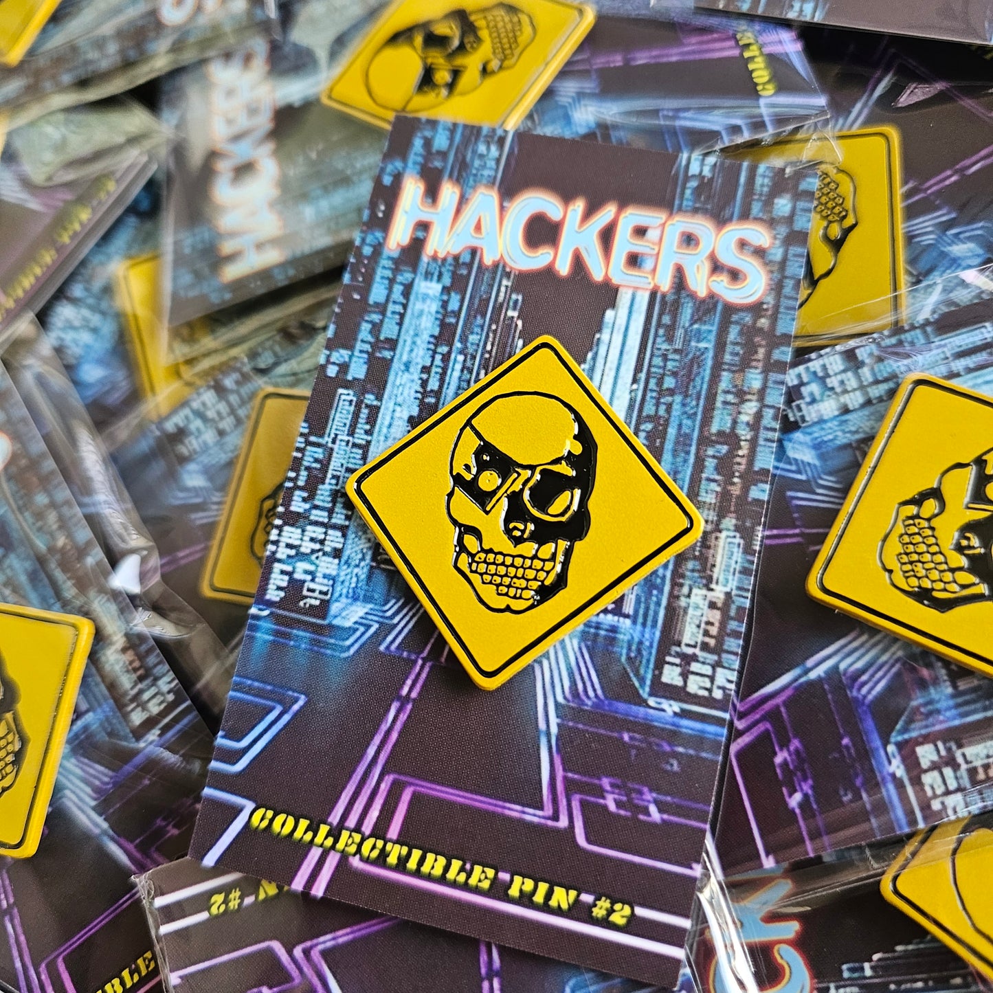 ENAMEL PIN: HACK THE PLANET (HACKERS PIN#2)