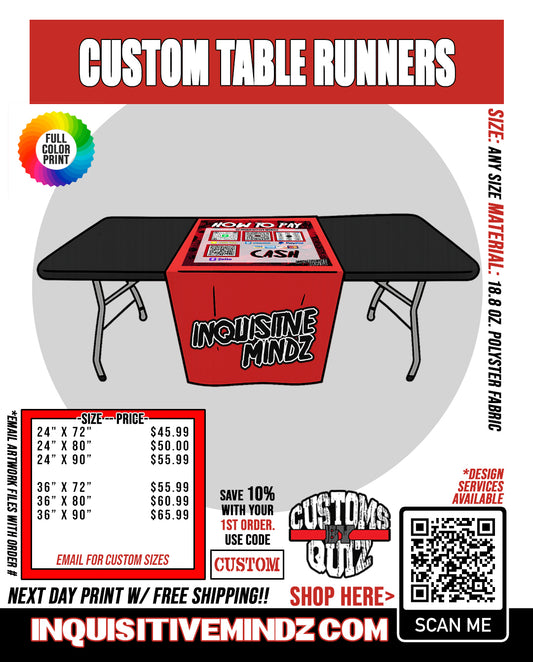 CUSTOM PRINTED TABLE RUNNER