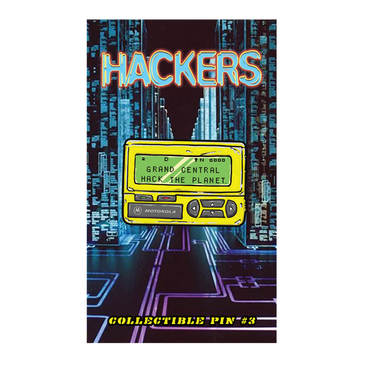 ENAMEL PIN: PAGER (HACKERS PIN#3)