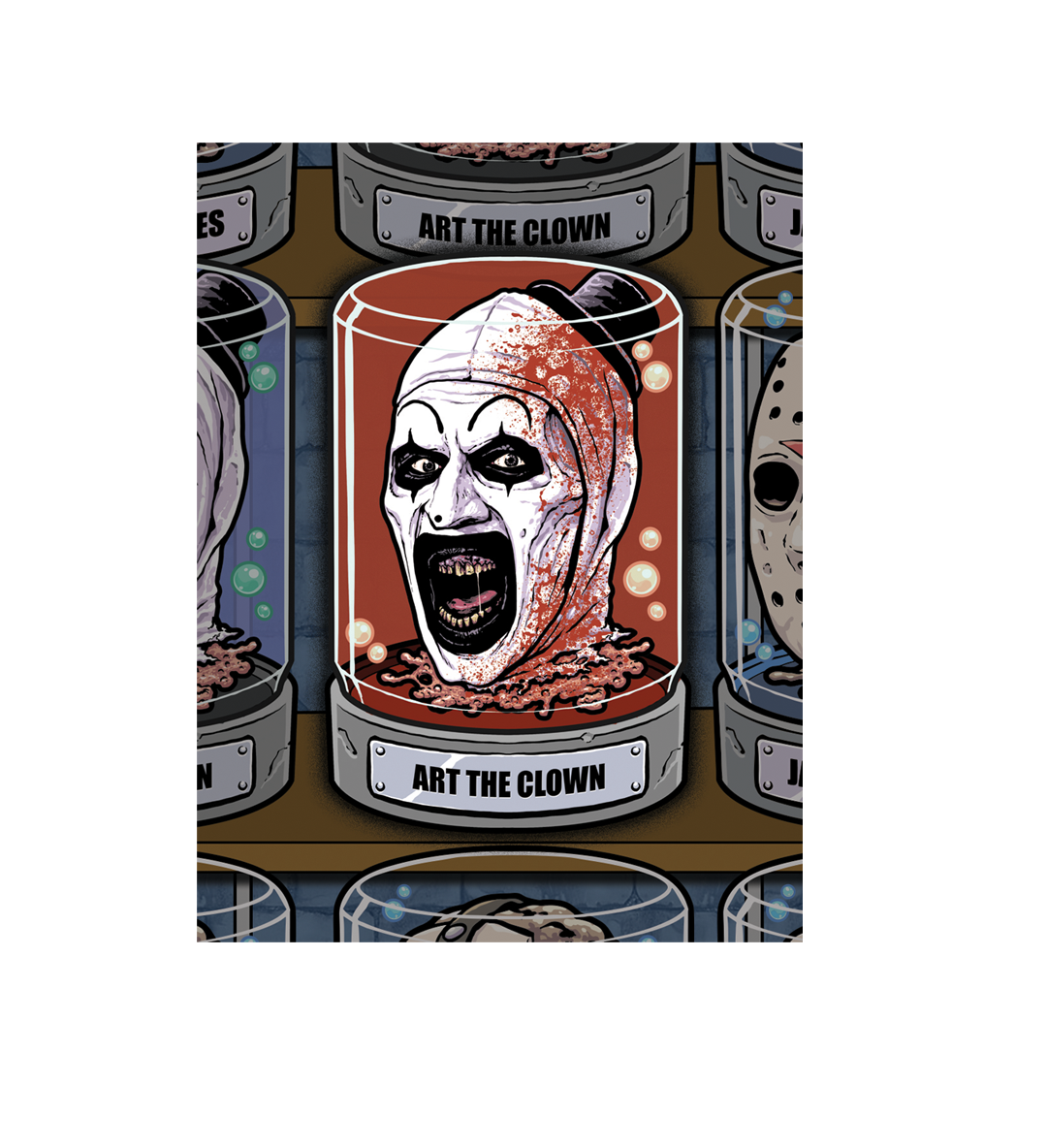 ENAMEL PIN: HORROR HEADS #2 ART THE CLOWN