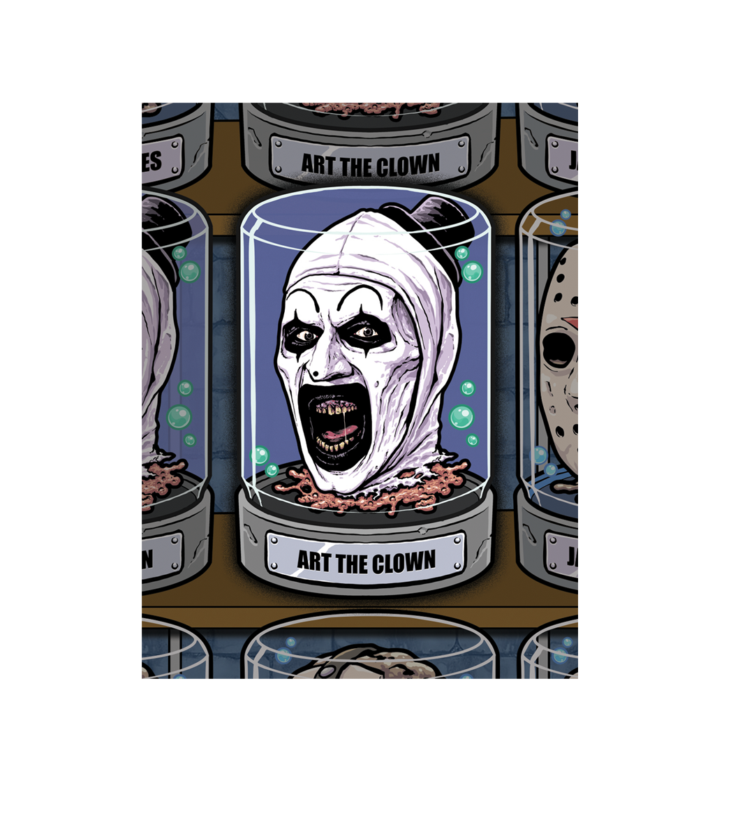 ENAMEL PIN: HORROR HEADS #2 ART THE CLOWN