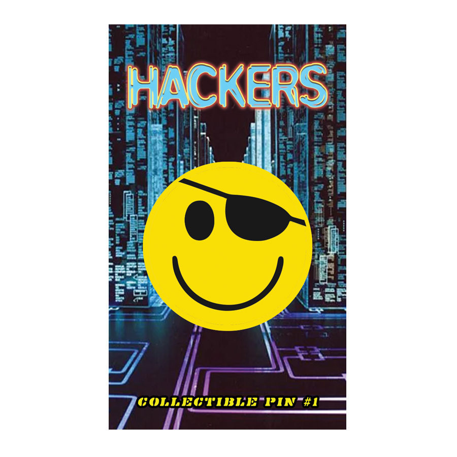 ENAMEL PIN: HACK THE PLANET (HACKERS PIN#1)