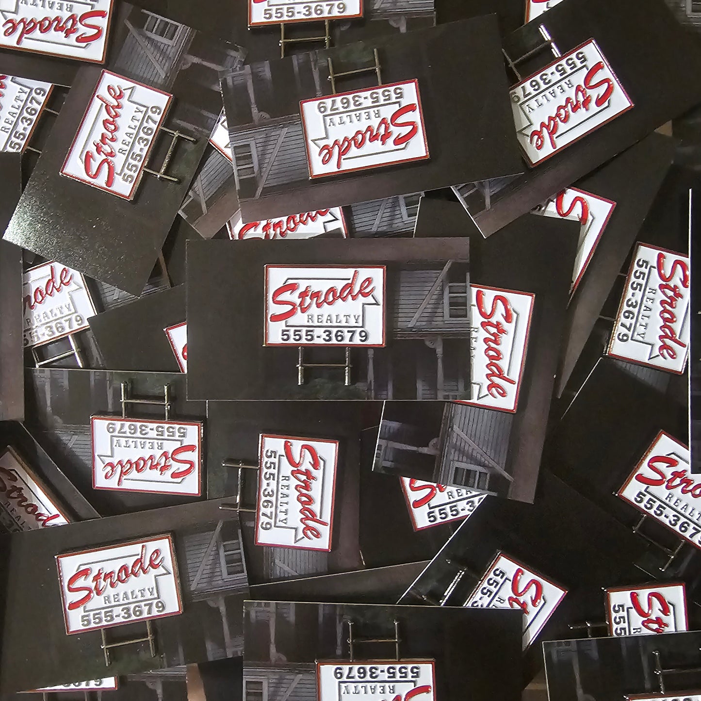 ENAMEL PIN: HALLOWEEN YARD SIGN W/ FREE PIN