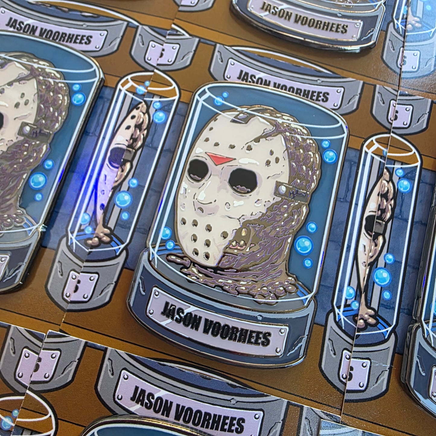 ENAMEL PIN: HORROR HEADS JASON